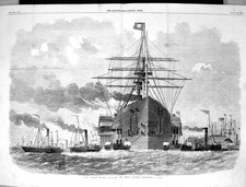 Antique Print 1859 Great