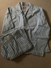 Jack Wills Blue Striped Ladies Cotton PJ’s Brand New Size 12