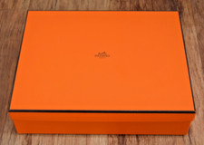 Authentic Hermes Empty Orange Box 28.5cm x 22.5cm x 7cm Genuine