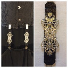 BLACK & SILVER SKIRT HITCH