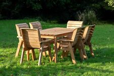 Handmade Wooden 6 Seater Outdoor Dining Set