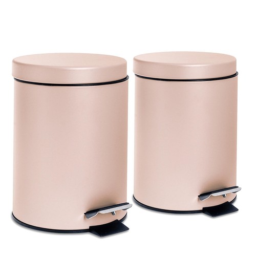 Round bathroom pedal bins 3 - -,