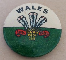 WALES Vintage Pin Badge c1970s