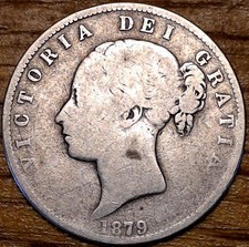 1879 Queen Victoria Young Head