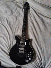 Brian May Guitars Red Special Black "Metal May". Used. Upgrade Parts.