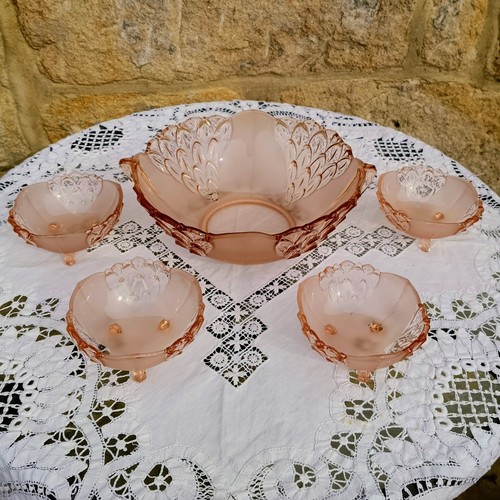 Stolzle art deco dessert bowl - art,