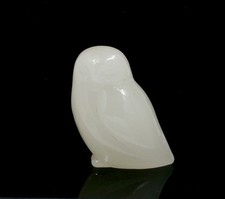 OPALINE GLASS 2.5" OWL BY