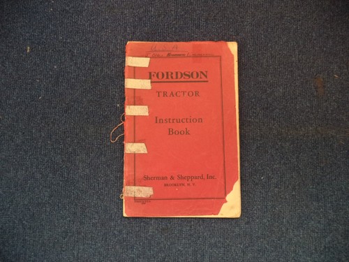 Fordson tractor instruction - fordson,