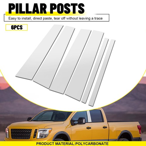6pcs glossy chrome door pillar - 6pcs,