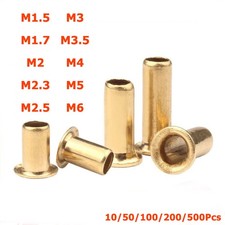 M 1.5 - M6 Copper Brass Hollow