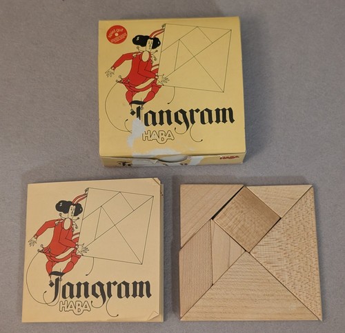 Vintage haba tangram wooden - tangram,