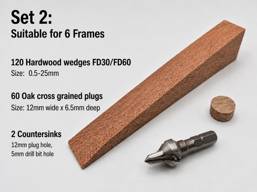 Oak door frame hardwood wedges - hardwood,
