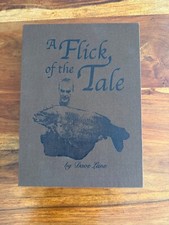 carp fishing leatherbound book Dave lanes a flick of the tale perfect condition 