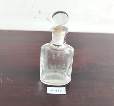 Vintage J Crossmith & Son Glass Perfume Bottle London Collectible Props GL927