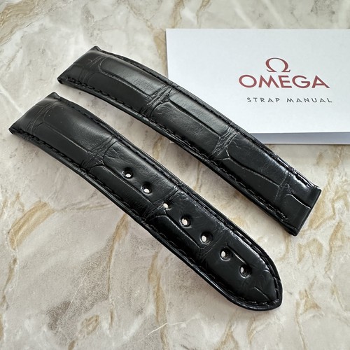 Genuine omega black - black, leather