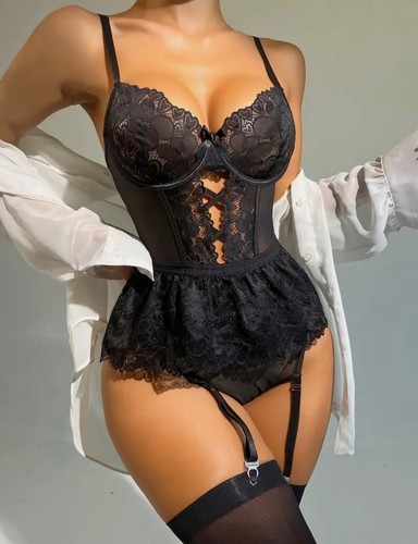 Cute sexy bodysuit suspender - bodysuit, &