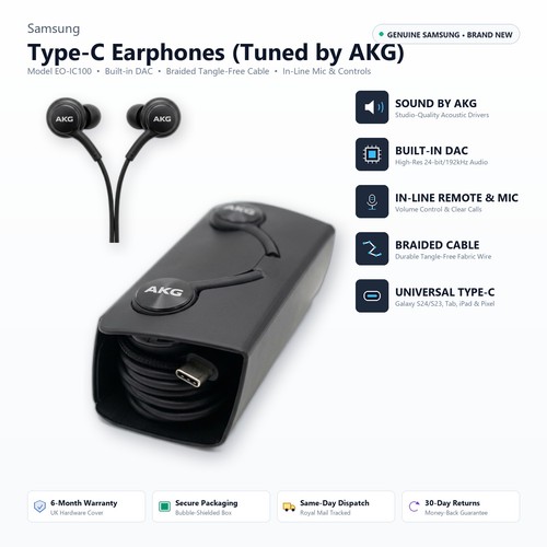 Genuine samsung akg type - genuine,