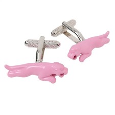 Leaping Pink Panther Cufflinks