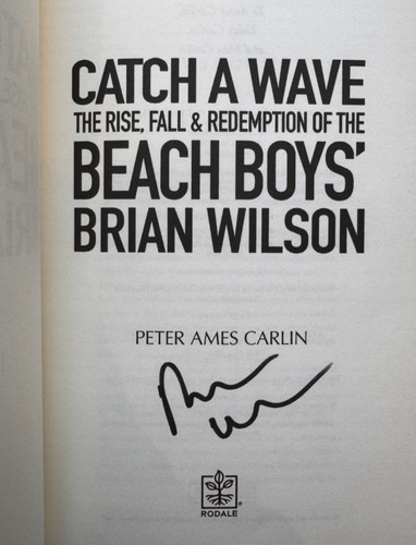 Brian wilson hand signed music - signed,