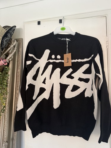 Men black stussy - stussy, knitted