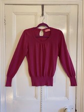 Charles Tyrwhitt Jumper, Size M. Pretty Fuchsia Knit In 100% Merino Wool.