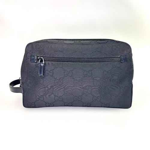 Gucci navy canvas - navy, clutch