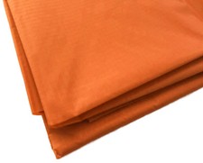 Orange Waterproof Rip Stop Ripstop Fabric Nylon Look Material Cover 150cm Wide