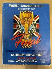 England v West Germany World Cup Final Programme 30/7/1966