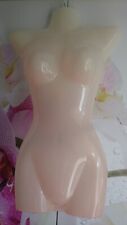 Skin Female mannequin torso bust gloss hanging plastic body form display shop 