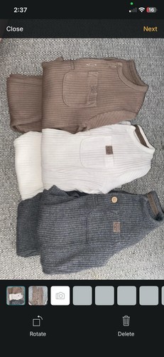 Babys long sleeved - vest, and