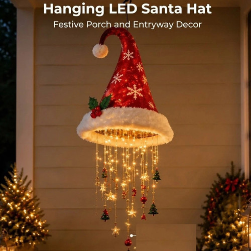 Lighted santa hat - santa,