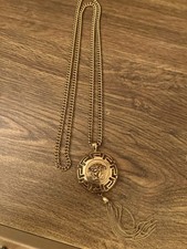 Versace Medusa Fringe Tassel Pendant Necklace