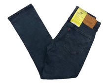 Genuine LEVIS 514 Dark Ink Blue Straight Fit Mens Jeans stretch *PREMIUM*