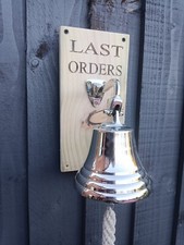 Personalised Last Orders Bell Mancave bell dads shed essentials pub bell garden