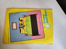 Funny Half Hour, no 177, Vintage Comic Magazine, bold & blue, naughty / nice fun