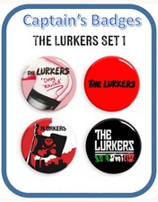 Set of 4 Lurkers Punk  Badges