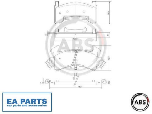 Brake pad set disc - set,, for