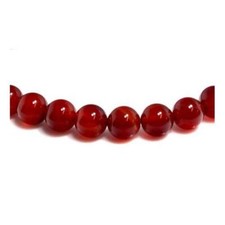 Red Carnelian Beads Plain