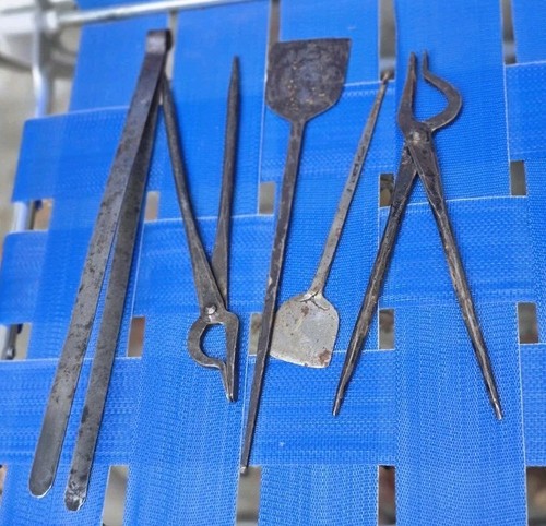 Antique hand forged iron - hand,