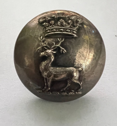 Antique livery button stag - antique,