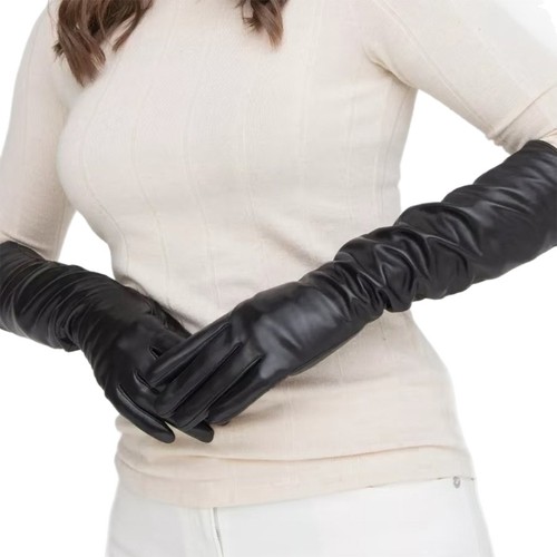 Women long leather - long,