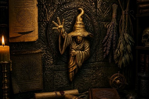 Witch wall decoration - , reaching