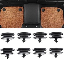 8X Universal Car Mat Carpet Clips Floor Holders Fixing Grip ClampsBlack Fit-All