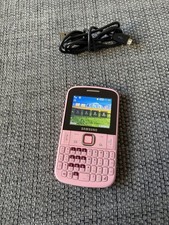 Samsung Chat 222 GT-E2220 Pink Qwerty Mobile Phone Unlocked Fully Working Retro