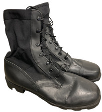 British Army Issue Wellco Jungle Combat Boots Black WP Size 9 M Leather New
