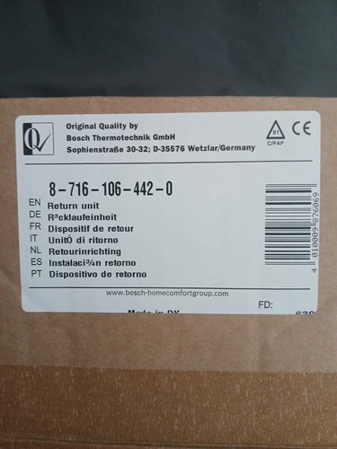 Worcester boiler return unit - boiler, return-unit