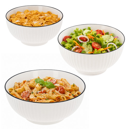 White bowls cereal - white, soup