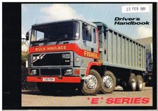 ERF E SERIES RIGID TRUCK 1986 OPERATORS INSTRUCTION & MAINTENANCE HANDBOOK *VGC*