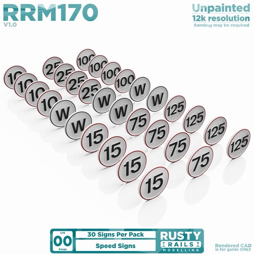170 speed signs - (30,