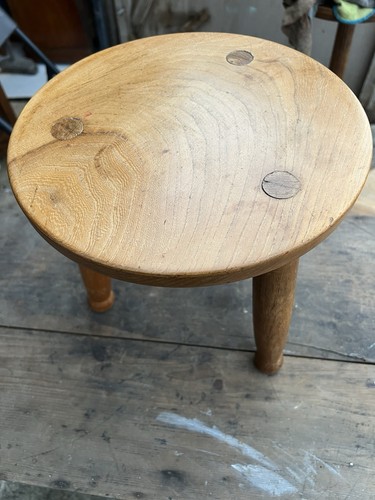 Ercol low stool solid wood - low,